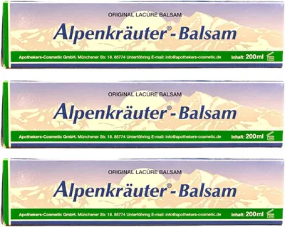 Produktbild von Original Alpenkräuter Lloyd Lacure Welness Sport Massage mit Kräuter, Schmerzlindernde, Entzündungshemmende (Alpenkräuter Balsam, 600 ml)