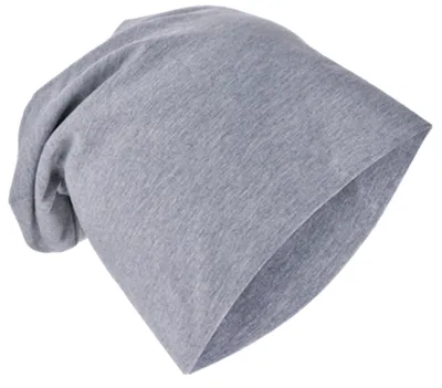 Produktbild von Kinder Beanie Unifarbe Grau XL