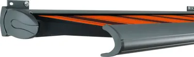 Produktbild von SOLUNA Kassettenmarkise Exclusiv 3,5x3 Dessin 744 Gestell RAL 7016 anthrazitgrau Antrieb links inkl. Motor und Wandschal