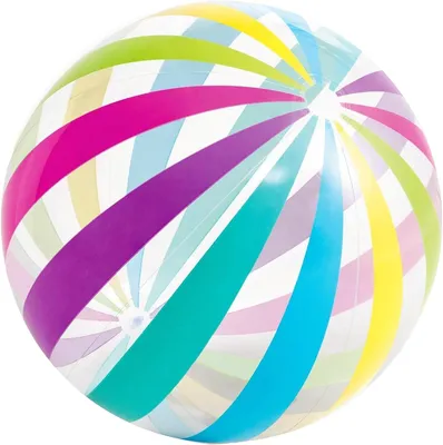 Imagen del producto de Pelota inflable para la playa, de colores, de 50 cm, ideal para el jardín y la playa