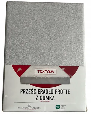 Produktbild von Textom Frottee-Spannbettlaken Grau 160x200 cm Premium