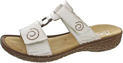 Produktbild von Rieker V69N2 Damen Schuhe Pantoletten Clogs, Größe:42 EU, Farbe:Weiß