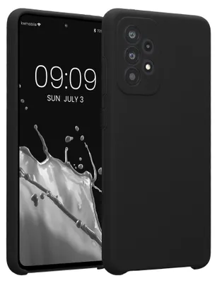 Produktbild von kwmobile Hülle kompatibel mit Samsung Galaxy A52 / A52 5G / A52s 5G - Hülle Silikon gummiert - Handyhülle - Handy Case in Schwarz