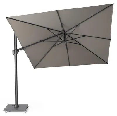 Produktbild von Sonnenschirm quadratisch 3x3m Challenger T² Premium | doppelt kippbarㅤ3.0 x 3.0 Meter 4 Manhattan | Anthrazit