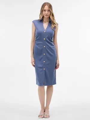 Produktbild von Orsay ärmelloses, blaues Etuikleid für Damen 42