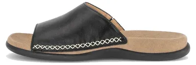 Produktbild von Gabor Pantolette aus Glattleder, Größe 44, 2 cm Absatz, mit Gummizug und runder Schuhspitze