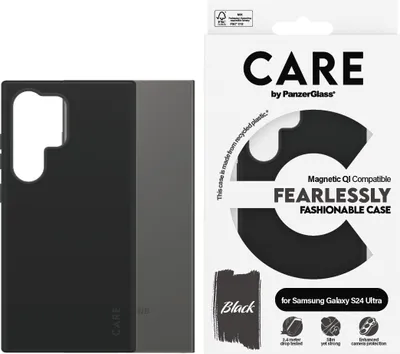 Obrázok produktu pre PanzerGlass CARE™ by ® Case Black w. Qi Compatible Samsung Galaxy S24 Ultra, Ochranný obal, Samsung, Samsung - Galaxy S24 Ultra, Čierna