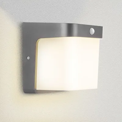 Produktbild von Außenwandleuchte E27 Graphit Grau IP54 mit Bewegungsmelder 1703A1-GR