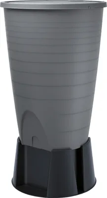 Produktbild von Regentonne grau PERUNO 260 Liter inkl. Sockel und Hahn