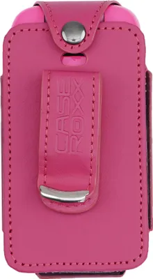 Zdjęcie produktu dla Ledertasche mit drehbarem Gürtelclip für Nokia 2660 Flip pink