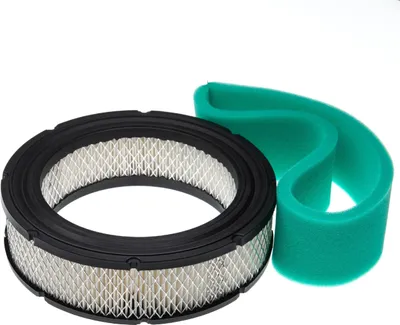 Produktbild von vhbw 1x Schaumfilter, 1x Papierfilter kompatibel mit Briggs & Stratton Vanguard 542477-0123-E1, 542477-0122-E1 Rasentraktor - 2-tlg. Filter-Set