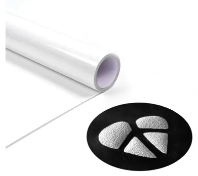 Obrázek produktu pro 3D Puff Heat Transfer Vinyl Roll 12 "x5ft White, HTV vinyl pro DIY oblečení, trička, tkaniny, lze prát v pračce