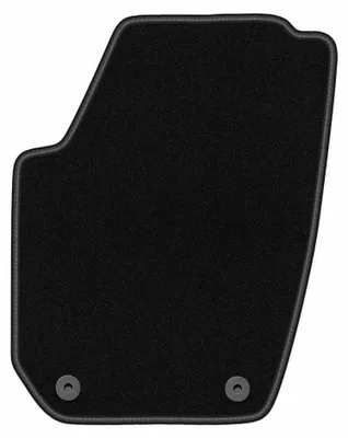 Obrázek produktu pro Velurový kobereček řidiče pro: Skoda Fabia II 2007-2014 (hatchback/kombi) – 1 ks, černý, na míru – Wielganizator BASIC – verze W0466