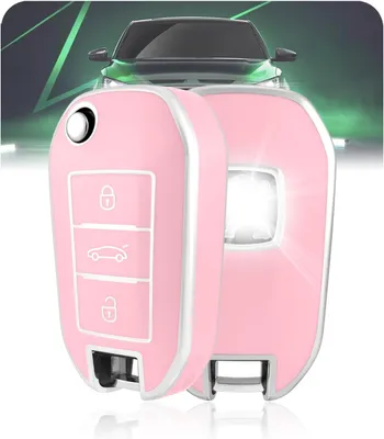 Imagen del producto de Funda de silicona para llaveres de coche modelo D-3-FY, 1 unidad, protección para llaves