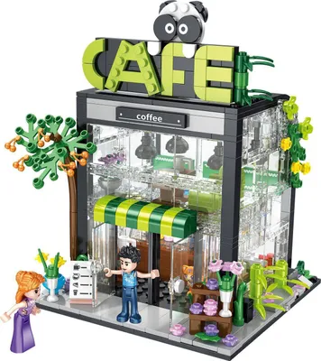 Produktbild von Forange FC8502 Kaffeehaus LED Klemmbausteine 589pcs Spielzeug Bausatz-NEU