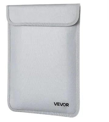 Obrázek produktu pro VEVOR ohnivzdorný kufřík na dokumenty, tepelně izolovaný, vodotěsný kufřík na dokumenty s hladkým zipem, přenosný a peněženka na důležité dokumenty, 1200 °C