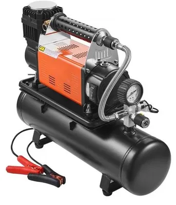 Image de Compresseur de pompe à air portable Réservoir 6L - Gonfleur de pneus 6,35CFM 150PSI - Compresseur d'air puissant - idéal pour les voitures et les motos