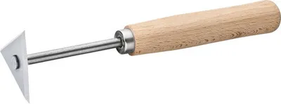 Produktbild von Dreikant-Schaber 60 mm Klinge aus Stahl mit Holzgriff zum Tapetenentfernen