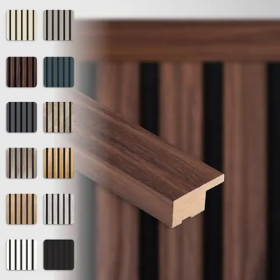 Produktbild von HEXIM Akustikpaneele Zubehör Abschlussleiste Lamellen MDF Wandverkleidung