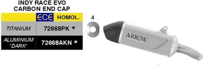 Produktbild von ARROW Indy Race EVO genehmigte Titan Slip-On Auspuffanlage für Triumph TIGER SPORT 800