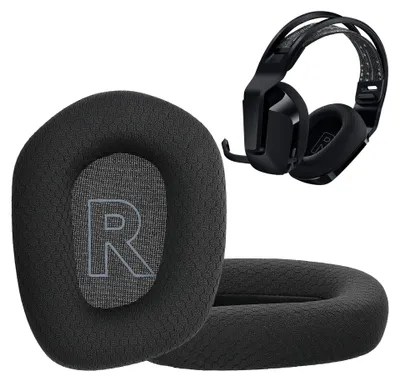 Produktbild von kwmobile 2x Velours Ohr Polster für Logitech G733 Ohrpolster - Ersatz Ohrpolster - Kopfhörer Ersatzteile - Kopfhörer Ersatzpolster für Over Ear