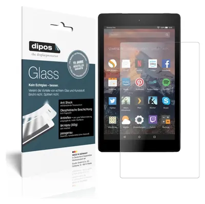 Produktbild von 2x Schutzfolie für Amazon Fire HD 8 (2018) matt - Anti-Shock 9H Folie Glass