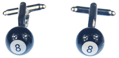 Produktbild von Billardkugel 8 Manschettenknöpfe Miniblings Knöpfe + Box Snooker Kugel