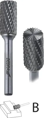 Obrázek produktu pro Válcový fréza se zuby B12x25mm, stopka 6mm