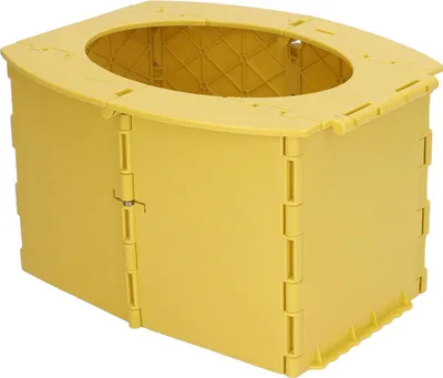 Produktbild von Kleinkind-Töpfchen, faltbar, PP, tragbare Babytoilette für Camping, Reisen, Langstreckenfahrten, Gelb