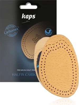 Produktbild von Bequeme Leder-Halbschuheinlagen Kaps Halfix Carbonex - Größe 37/38 EUR