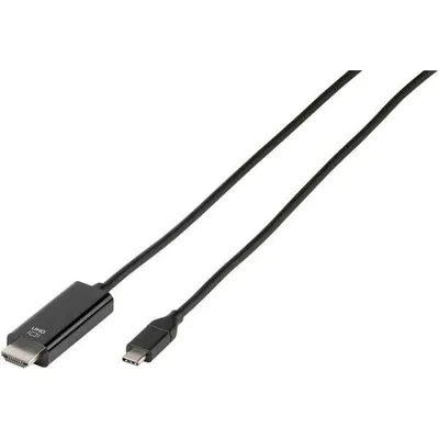 Produktbild von ViVanco™CC UC HD 15, USB Typ-C, HDMI-Ausgang, 4096 x 2160 Pixel
