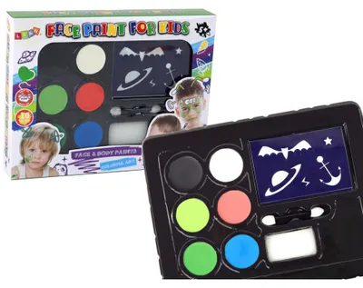 Produktbild von Leantoys Gesichtsmalerei Set Schablonen + Farben