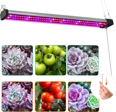 Produktbild von LED Pflanzenlampe 96 LEDs,50cm Vollspektrum Pflanzenleuchte 20W UV Lampe Pflanzen Grow Lampe