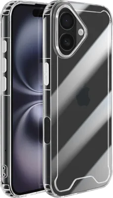 Obrázok produktu pre Avizar, puzdro iPhone 17 silikónový rám so zosilnenými rohmi, priehľadné