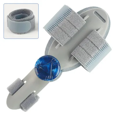 Obrázok produktu pre Korekcia hallux valgus – ortéza na palec – nastaviteľná – 180° rotácia – popruh na päte – mäkká silikónová vložka – 1 kus