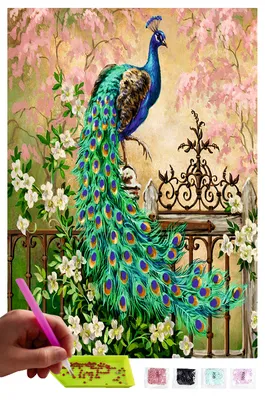 Image de MISHBAY Diamond Painting Mosaic DIY 5D Set | paon | broderie | peinture au diamant | peinture au numéro diamant | Home Wand Decor | peinture décoration | décoration murale | Arts Craft