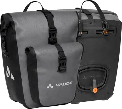 Produktbild von Vaude Aqua Back Plus Doppeltasche wasserdichte Fahrradtasche Hinterradtasche Gepäckträgertasche, anthrazit