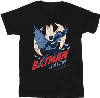 Produktbild von DC Comics - "Into Action" T-Shirt für Herren BI15197 (M) (Schwarz)