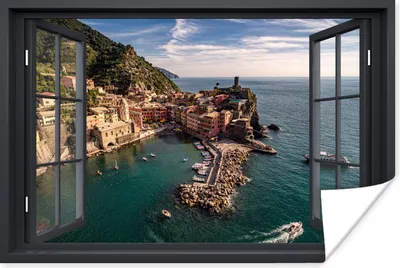 Produktbild von MuchoWow® Poster Aussicht - Insel - Boot 30x20 cm - Plakate - Print