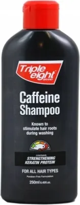 Produktbild von Triple Eight, Koffein, Keratin Haarwachstum stimulierendes Shampoo, 250ml