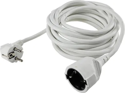 Produktbild von Wentronic Verlängerungskabel (Schukostecker auf Schukobuchse) 5m weiß