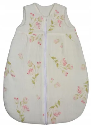 Produktbild von Ankras Musselin Baby Schlafsack 56-62 Ganzjahres