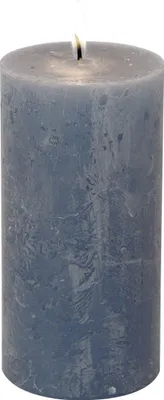 Obrázek produktu pro Cylindrická svíčka 14 cm Modrá, IHR