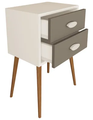 Image de Meuble de nuit | Table d'appoint avec tiroirs | Table de chevet | Dimensions env. H. 70 x W. 45 x D. 30 cm - Singol XXL