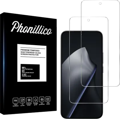 Produktbild von Hartglas für Xiaomi 15T / Xiaomi 15T PRO [2 Stück] Displayschutzfolie Screen Protector Film Anti-Kratzer Glas Resistant Phonillico®