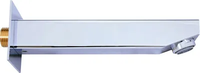 Obrázek produktu pro Slezák-RAV Hranatý výtok ze stěny, Barva: chrom, Rozměr: 172 mm