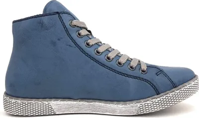 Imagen del producto de Zapatos de mujer Rieker, botas, zapatos de cordones, botines, color azul, para uso diario