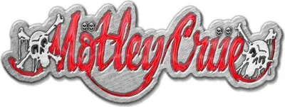 Image de Motley Crue - Logo - Badge "Dr Feelgood" - Métal RO10505 (Taille unique) (Rouge/Argent)
