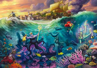 Image de Schmidt Spiele GmbH PU1000T.Kinkade Disney, The Little Mermaid, Ursula Autres