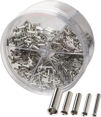 Produktbild von Aderendhülsen isoliert unisoliert blank 0,34-16 mm² Sortiment Box Dose Kabel - Bauform / Art: Set blank einadrig 0,5-2,5 mm² - Querschnitt: 0,5-2,5 mm² - Menge: Gesamt 1900 Stk